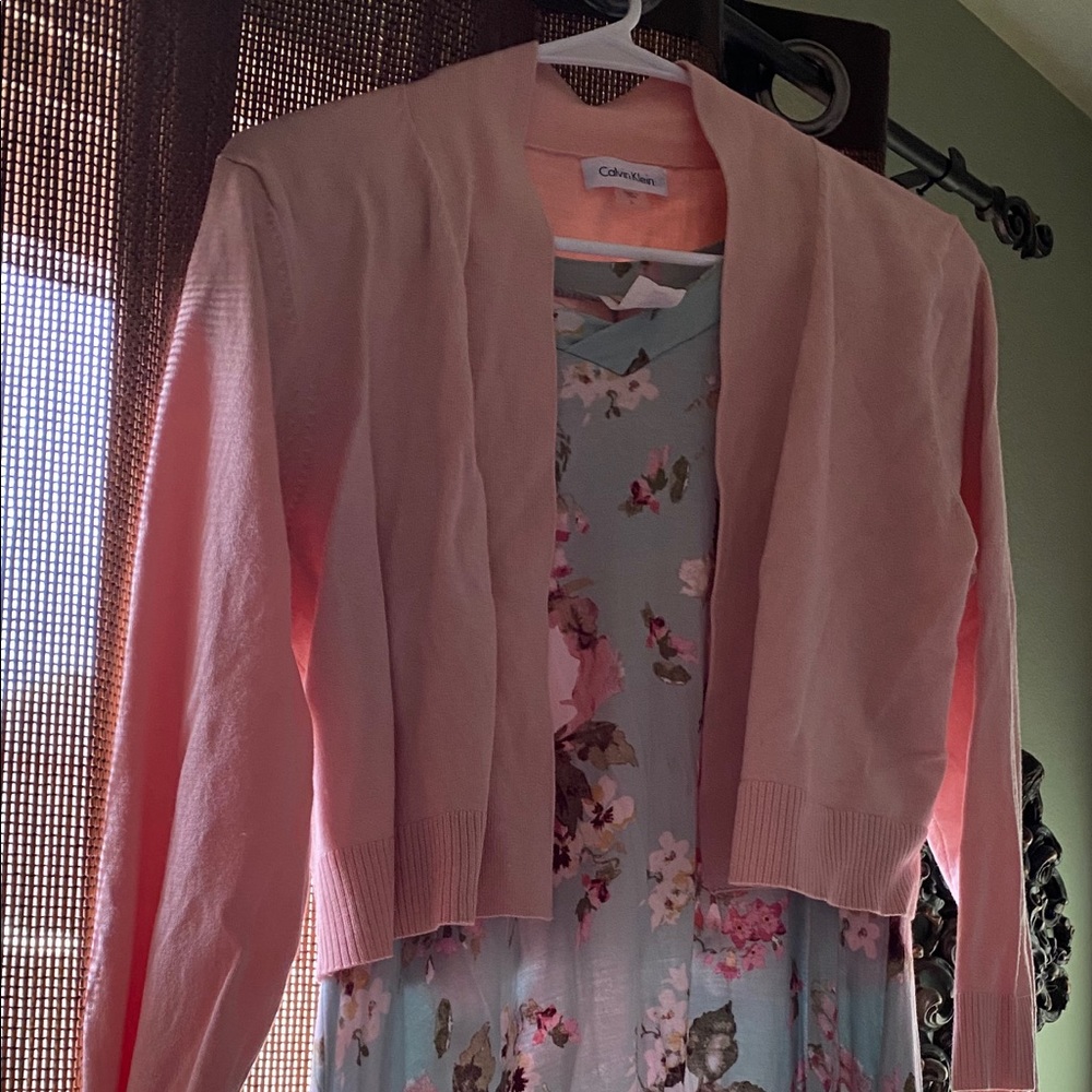 Lara top w/Calvin Klein sweater. Spring colors!